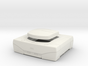 1:6 Sega Saturn (White) in White Natural Versatile Plastic