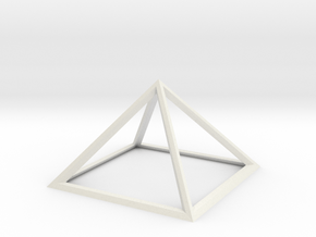 Giza Pyramid in White Natural Versatile Plastic