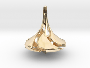 SUPERB Spinning Top in 14k Gold Plated Brass