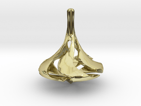 LEGEND 2 Spinning Top in 18k Gold Plated Brass