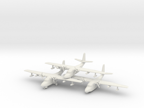 Grumman HU-16 (SA-16) Albatross (x3) 6mm 1/285 in White Natural Versatile Plastic