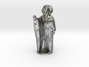 Ra in Robes with hand device - 20 mm in Natural Silver