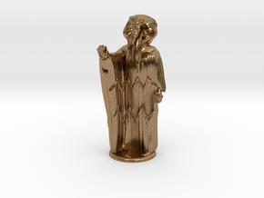 Ra in Robes with hand device - 20 mm in Natural Brass