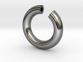 Broken Torus in Polished Silver