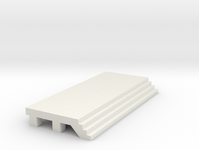 Straight Platform - No Shelter in White Natural Versatile Plastic