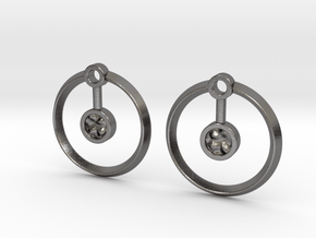 Hydrogen Earring in Polished Nickel Steel
