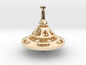 TRANSITION Spinning Top in 14k Gold Plated Brass