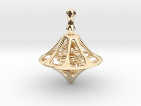 MEDIEV Spinning Top in 14k Gold Plated Brass