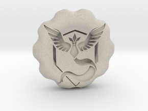 Team Mystic Badge/Coin in Natural Sandstone