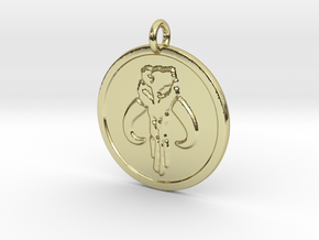 Mandalorian Slave Pendant in 18k Gold Plated Brass