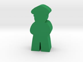 Game Piece, Military Officer in Green Processed Versatile Plastic