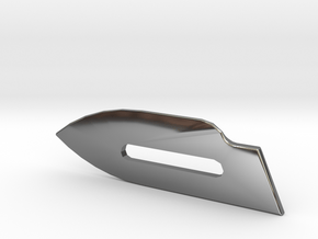 SCALPEL Blade in Fine Detail Polished Silver