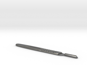 SCALPEL Handle in Fine Detail Polished Silver