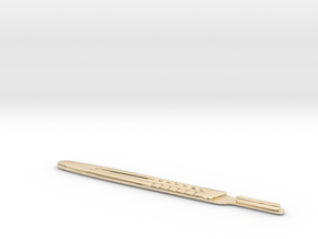 SCALPEL Handle in 14k Gold Plated Brass