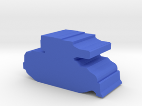 Game Piece, Militia Light Tank in Blue Processed Versatile Plastic
