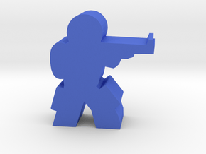 Game Piece, Militia Engineer Karl in Blue Processed Versatile Plastic