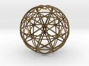 Icosahedron symmetry circles 16 in Natural Bronze
