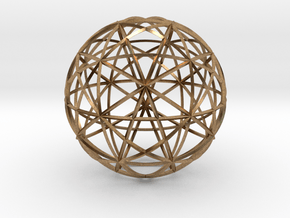 Icosahedron symmetry circles 16 in Natural Brass