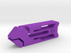 Tweezers 5V in Purple Processed Versatile Plastic