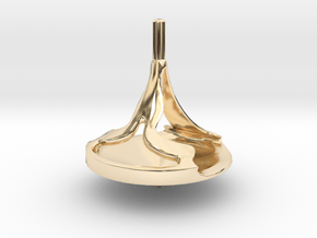 ZWEIBLADE 2 Spinning Top in 14k Gold Plated Brass