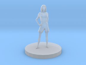 Woman With Hands At Hips in Tan Fine Detail Plastic