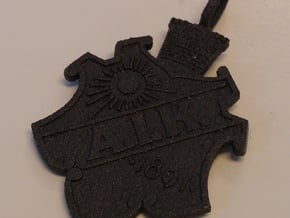 Gnaget-pendant in Matte Black Steel