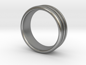 US10 O-Ring Ring: Glow (Plastic/Silver) in Natural Silver