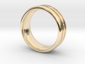 US10 O-Ring Ring: Glow (Plastic/Silver) in 14K Yellow Gold