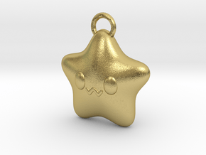 HAPPY LITTLE STAR in Natural Brass