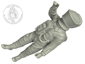 SF Astronaut Lunar Study / Pos. 3 / 1:24 / 1:16 in White Natural Versatile Plastic: 1:24