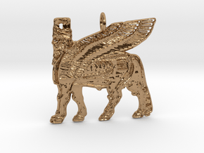 Lamassu Pendant in Polished Brass