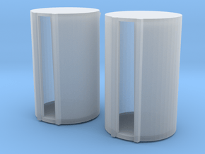 500 Gallon Fuel Barrels X 2 in Tan Fine Detail Plastic