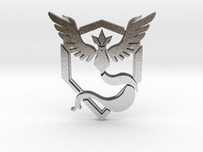 Team Mystic Pendant in Natural Silver