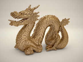 Cyber Dragon Stanford - Solid in Polished Gold Steel