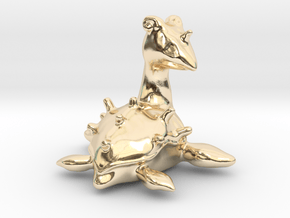 Lapras in 14k Gold Plated Brass