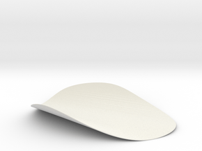 Flower Leaf Plate in White Natural Versatile Plastic