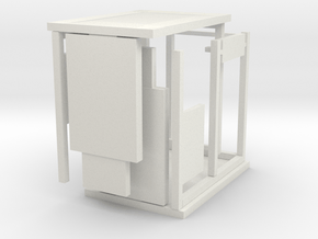 Bus Shelter type 3, 1:50th scale in White Natural Versatile Plastic