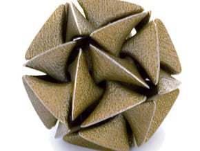 Dodecahedron II, medium in White Natural Versatile Plastic