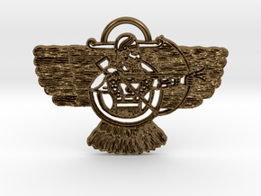 Ashur Pendant in Polished Bronze