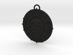 The gold of Cortez - Pirate's medallion in Black Natural Versatile Plastic