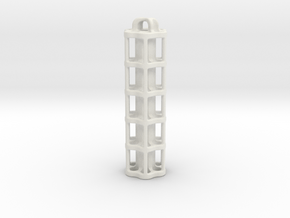 Tritium Lantern 5A (Stainless Steel) in White Natural Versatile Plastic