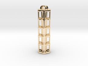 Tritium Lantern 5A (Stainless Steel) in 14k Gold Plated Brass