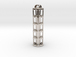 Tritium Lantern 5A (Stainless Steel) in Rhodium Plated Brass