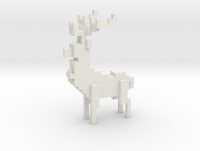MALE Deer in White Natural Versatile Plastic