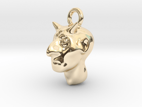 Imp Keychain in 14k Gold Plated Brass