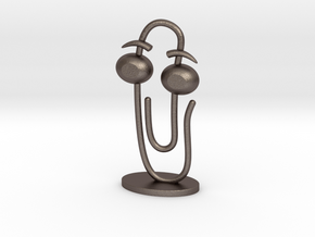 CLIPPY 2.0 (small) in Polished Bronzed Silver Steel