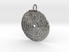 Ra Pendant in Polished Silver