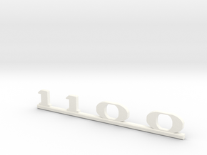 Immortan Joe "1100" Leg Badge in White Processed Versatile Plastic