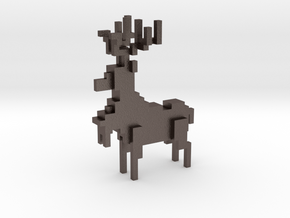 Roe Deer in Polished Bronzed Silver Steel