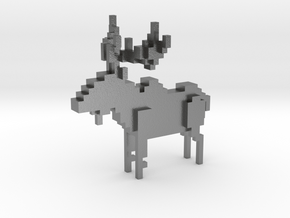 Moose in Natural Silver